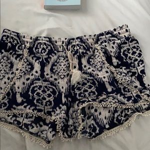 No Boundaries loose shorts with tassels